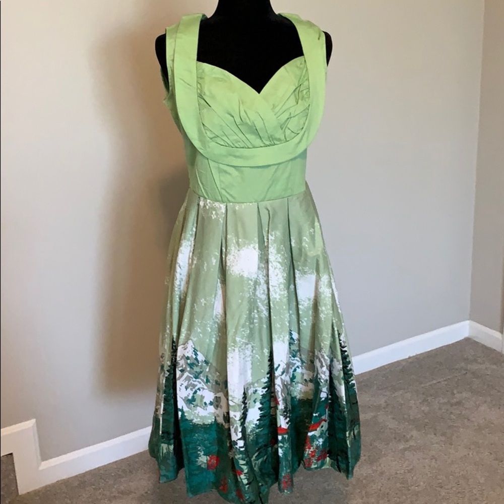 Vintage Inspired Swiss Alps Dress